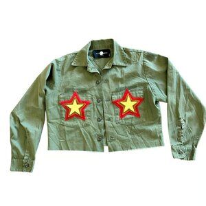 After Party by Nasty‎ Gal Small As You Were GI Jane Military Bomber Jacket